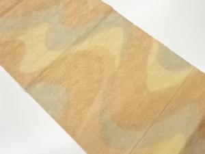 砂子綴れ曲線模様織出し全通袋帯